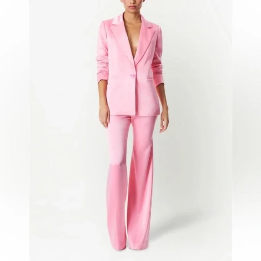 NWT Alice + Olivia petal pink satin pant sz 12 $395